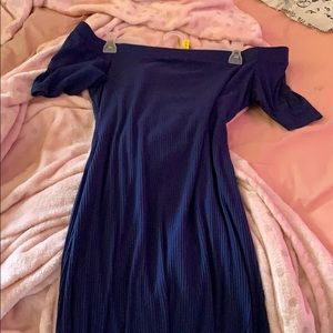 Off the shoulder t shirt dress